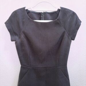 Jcrew Factory Short Sleeve Black Dress 00
